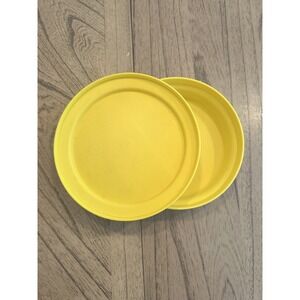 Vintage Tupperware - Small Seal N Serve Bowl 1206-10 & Lid 1207-33 Yellow